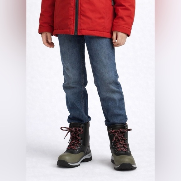 SOREL Lexie Youth Winter Boots Size 1 Green Black Waterproof - Picture 2 of 6